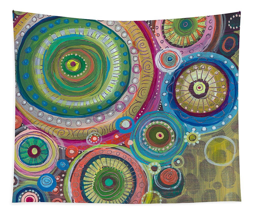 Balance Tapestry featuring the painting Celebrate Chaos by Tanielle Childers