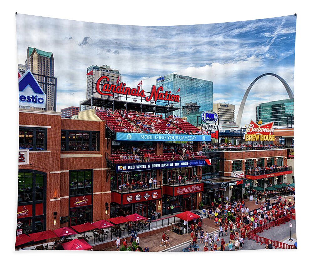 Ballparkvillage Tapestry featuring the photograph BallPark Village by Randall Allen
