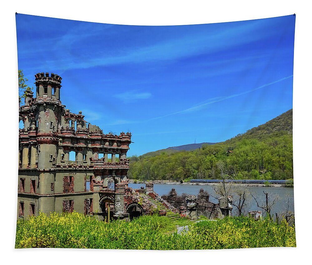 Chess Tapestry featuring the photograph Bannerman Castle by Sandra Foyt