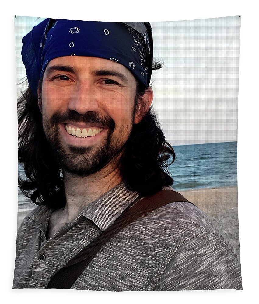 Beach Pirate Tapestry featuring the photograph Beach Pirate by John Gholson