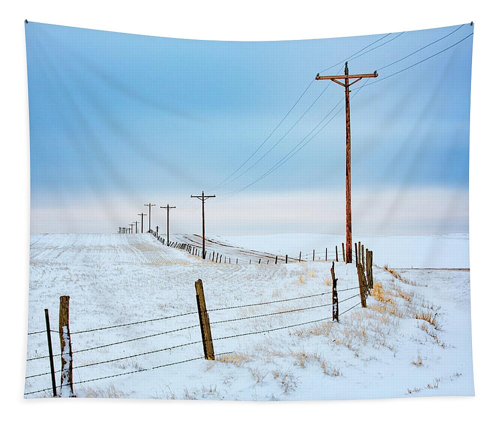 Rural Tapestry featuring the photograph Bend in the Road by Todd Klassy