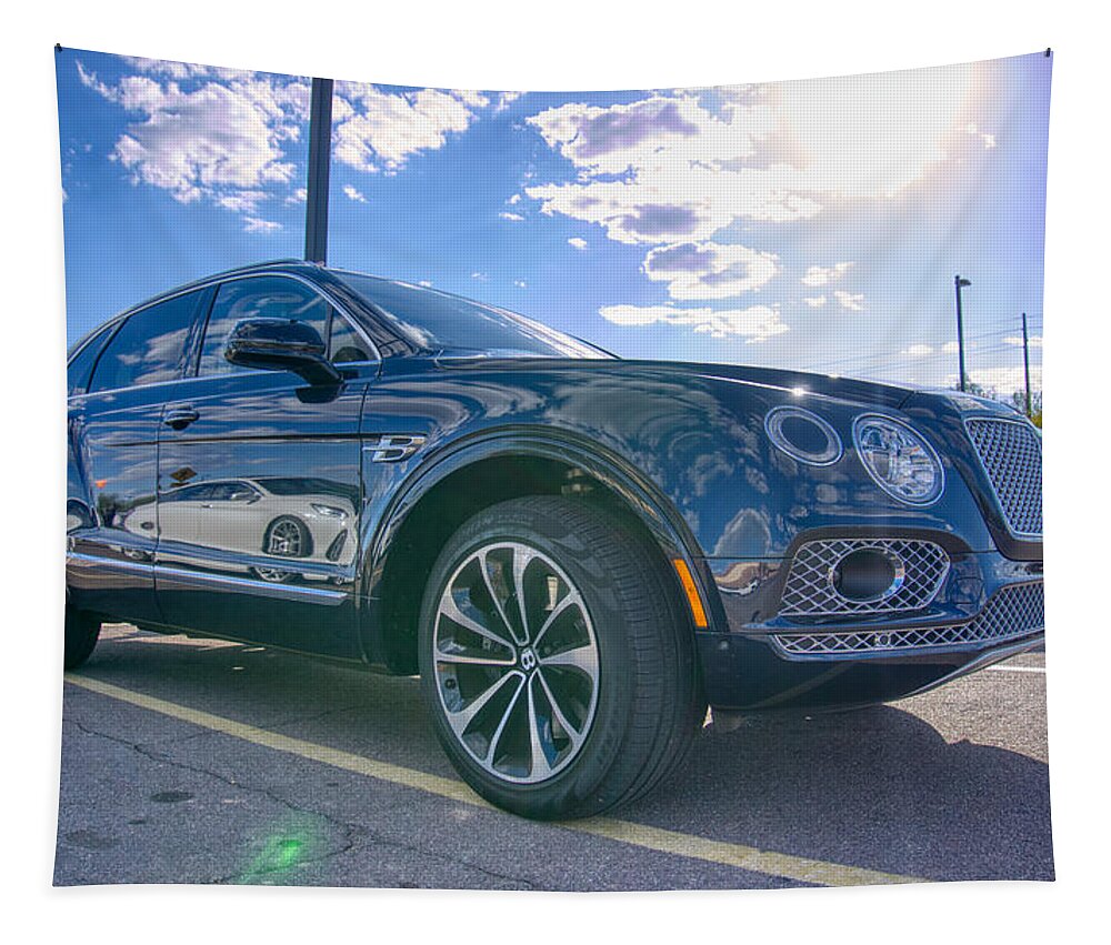 Bentley Tapestry featuring the photograph Bentley Bentayga by Anthony Giammarino