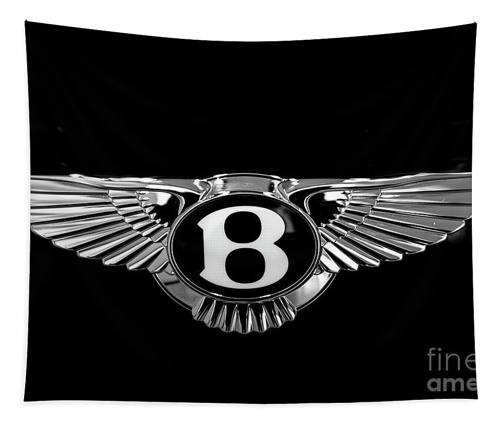 Bentley Motors Tapestry featuring the photograph Bentley Motors Logo by Stefano Senise
