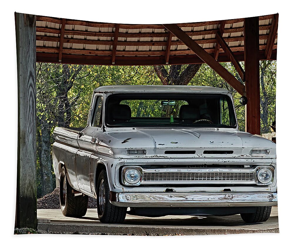 Chevrolet Tapestry featuring the digital art Big Daddy C10 by Douglas Pittman