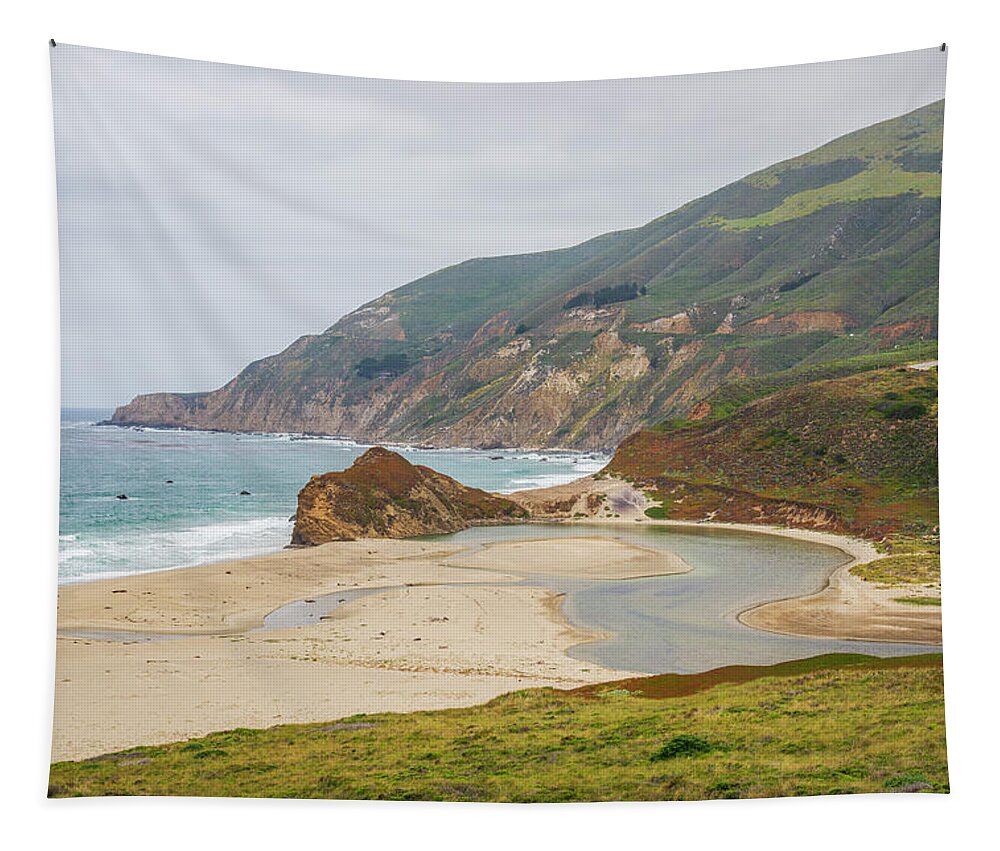 Monterey Tapestry featuring the photograph Big Sur Coast VI Color by David Gordon