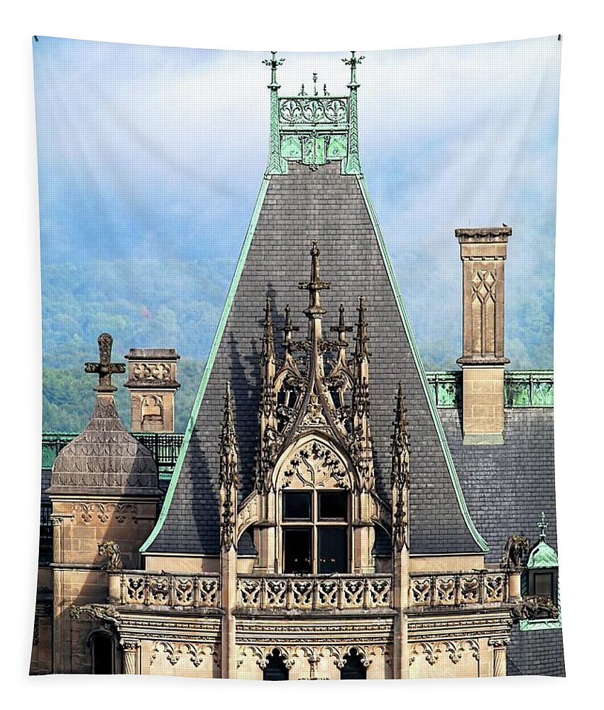Biltmore Estate Tapestry featuring the photograph Biltmore Architectural Detail by Carol Montoya