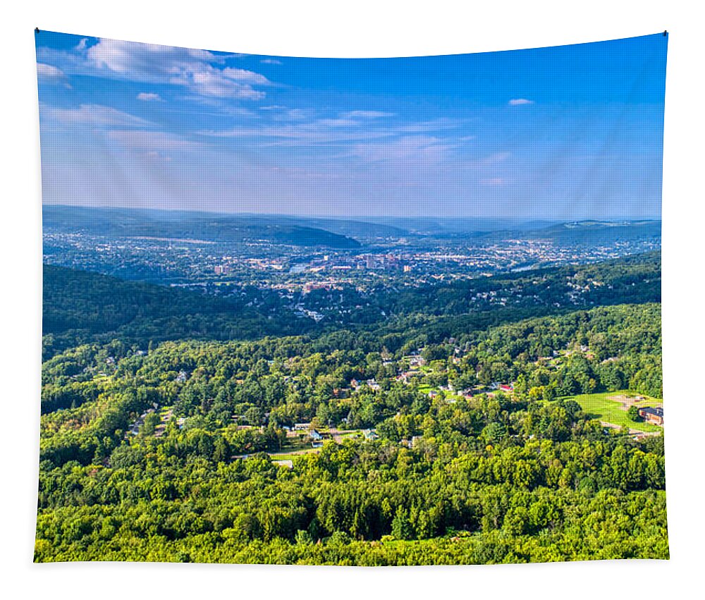 Finger Lakes Tapestry featuring the photograph Binghamton Aerial View by Anthony Giammarino