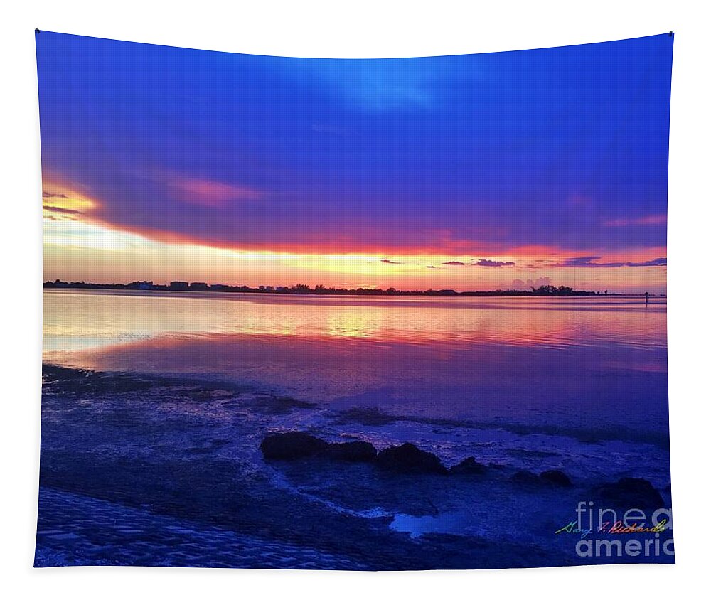 Sunset Tapestry featuring the photograph Bird Key Sunset 2 by Gary F Richards
