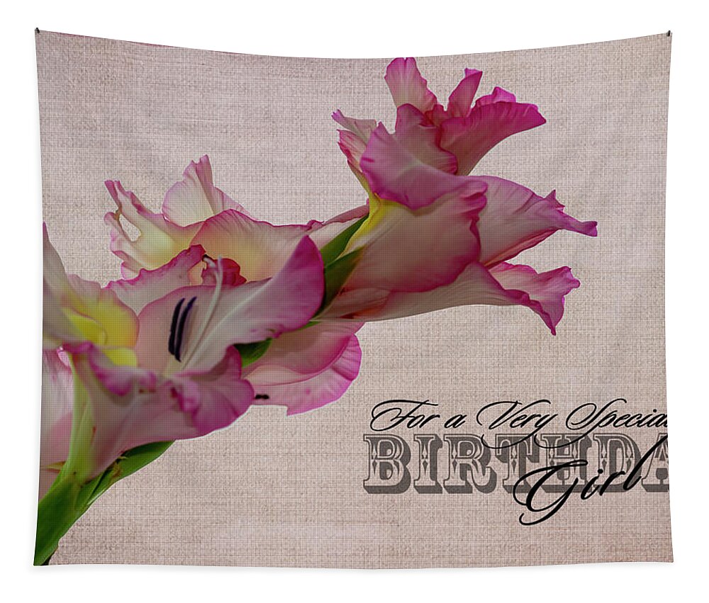 Flowers Tapestry featuring the photograph Birthday Girl by Cathy Kovarik