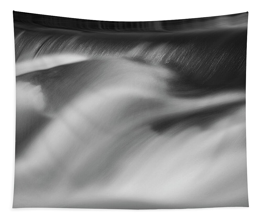 Black And White Tapestry featuring the photograph Blackstone River XXXII BW by David Gordon