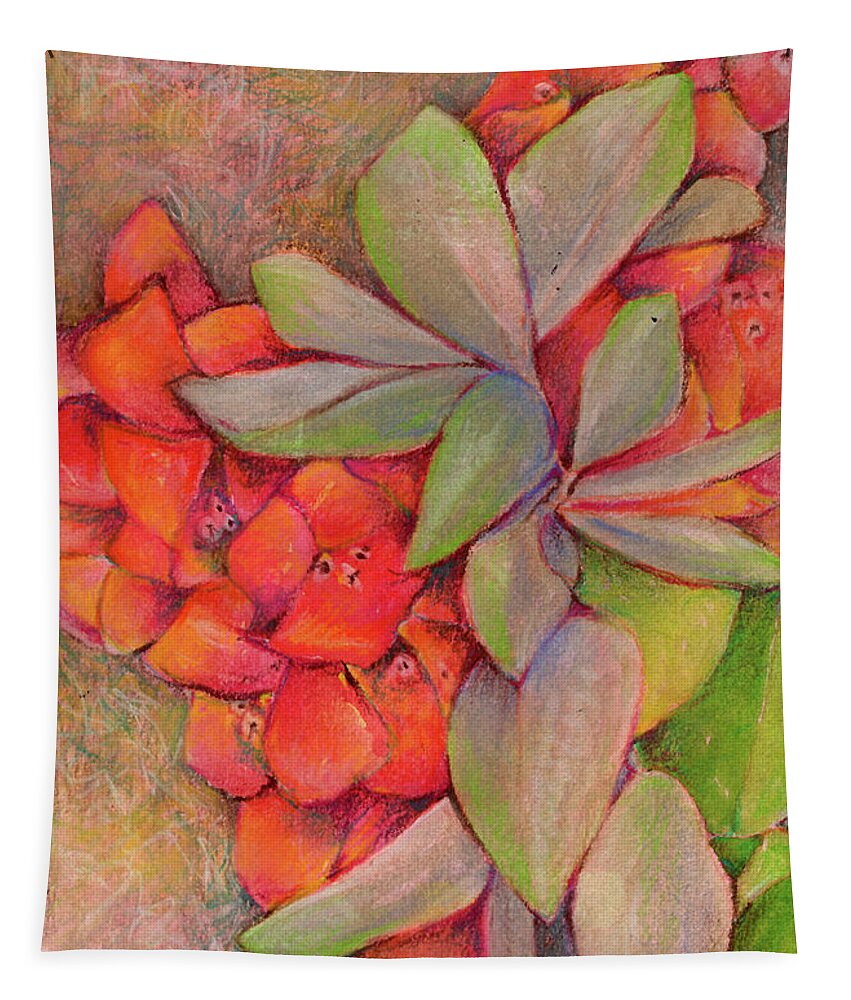 Tropical Tapestry featuring the pastel Blooms in Barbados by AnneMarie Welsh