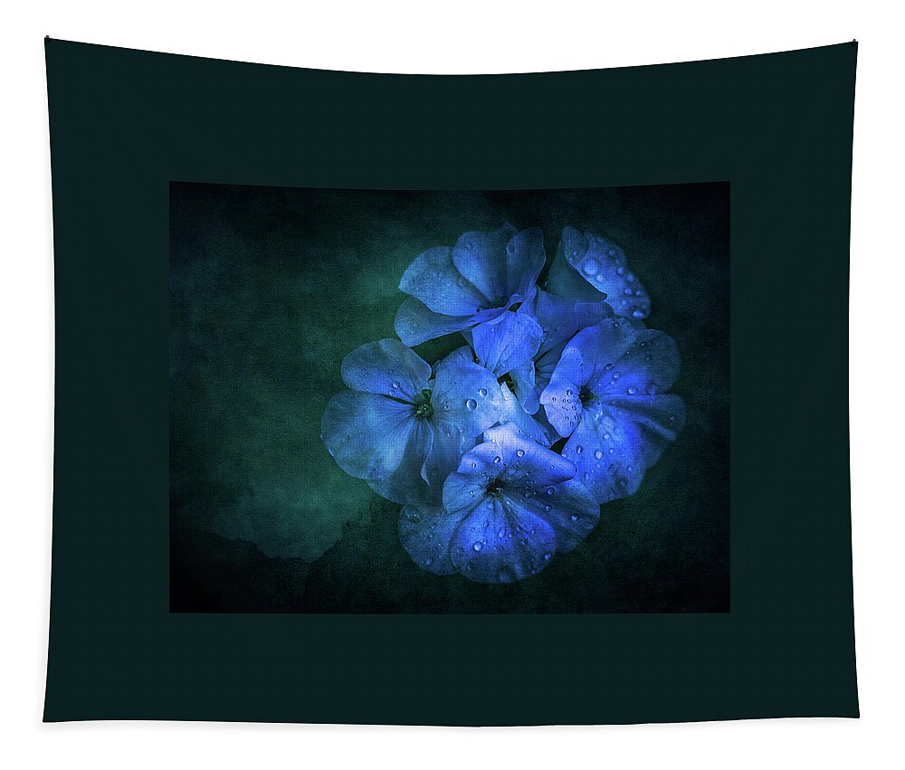 Flower Tapestry featuring the photograph Blue by Allin Sorenson