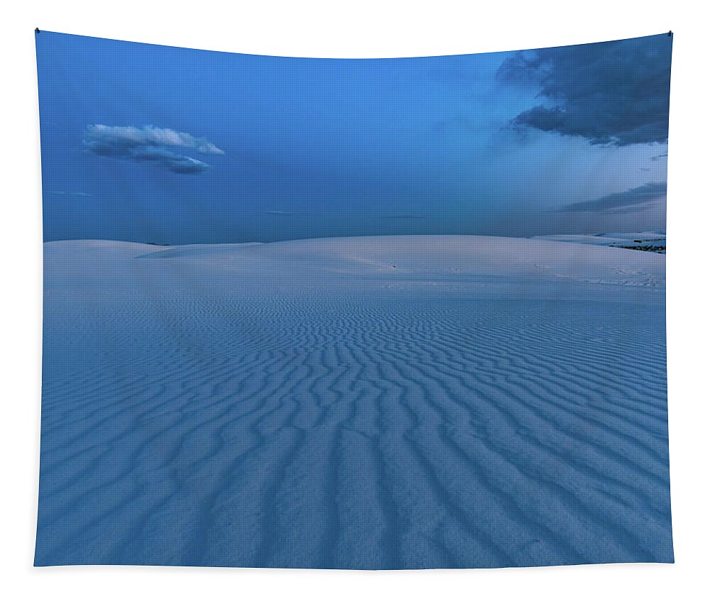 Sunset Tapestry featuring the photograph Blue Sand by Jody Partin