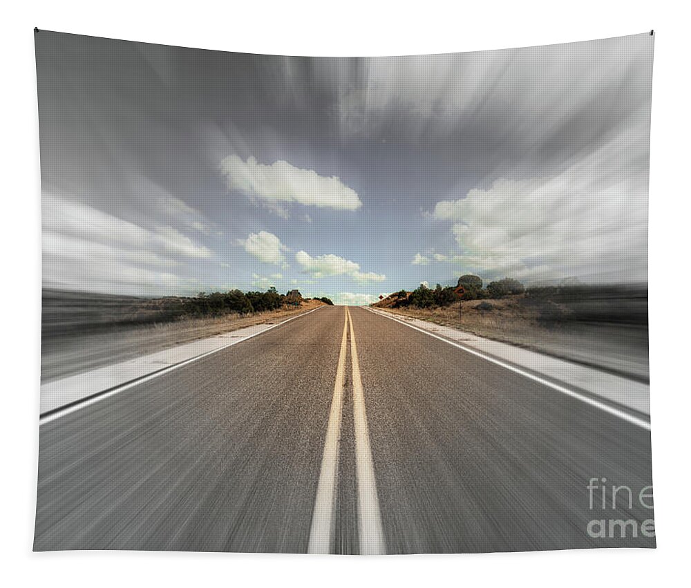 Gila National Forest Tapestry featuring the photograph Blurry Time in New Mexico by Raul Rodriguez