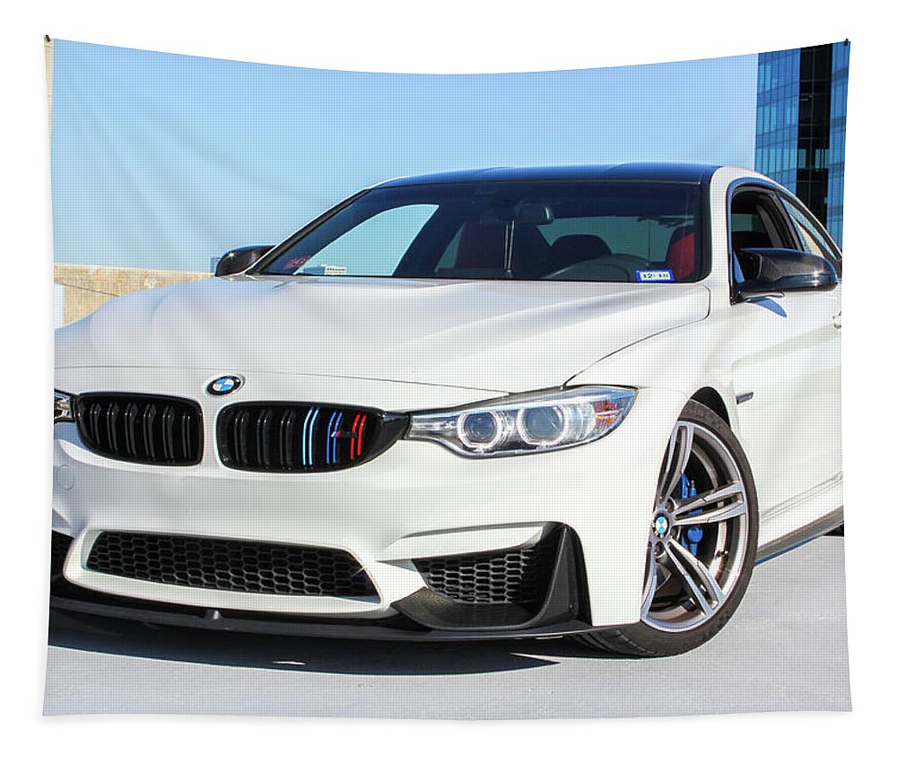 Bmw M4 Tapestry featuring the photograph Bmw M4 by Rocco Silvestri