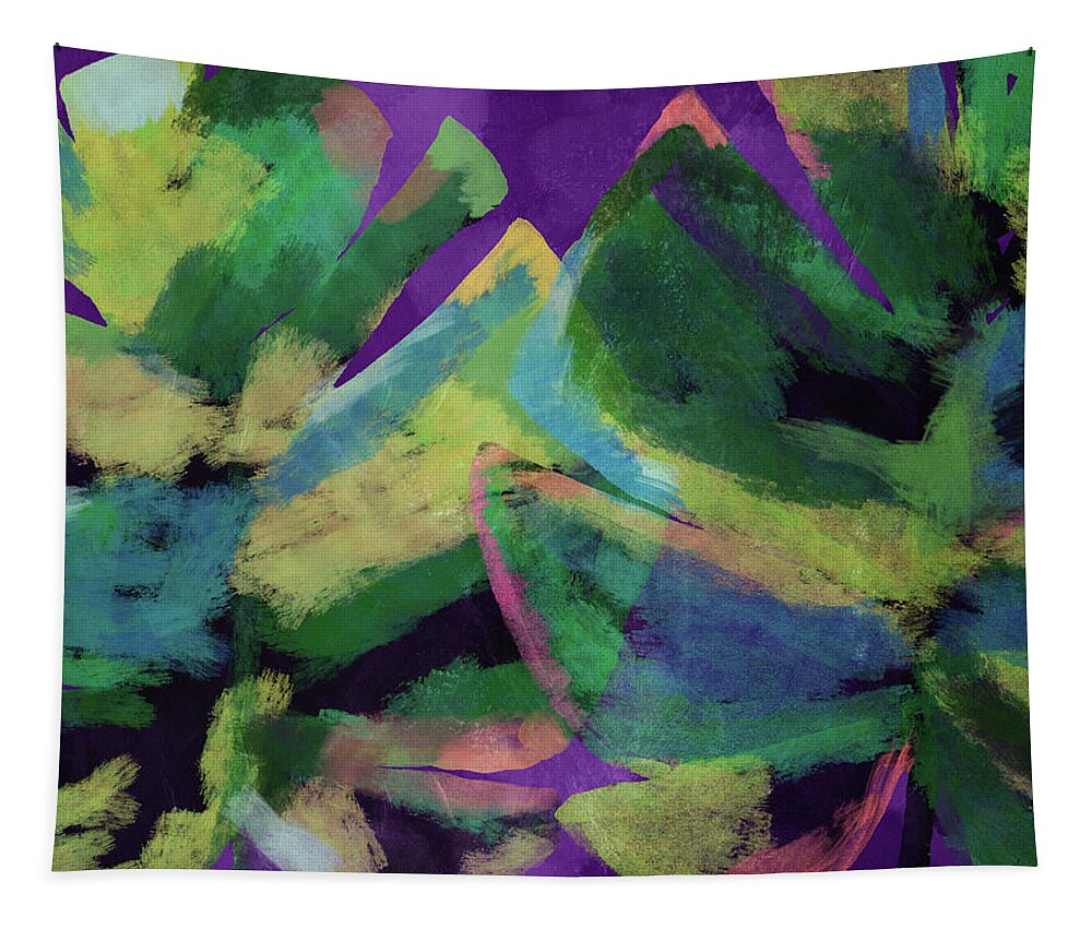 Tropical Art Tapestry featuring the mixed media Bold Tropical Dreams- Art by Linda Woods by Linda Woods