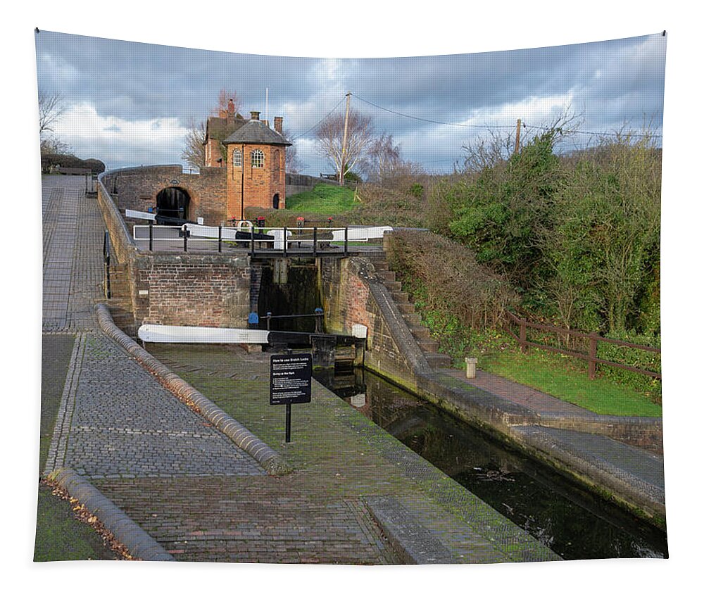 Bratch Tapestry featuring the photograph Bratch Locks high 1 by Steev Stamford