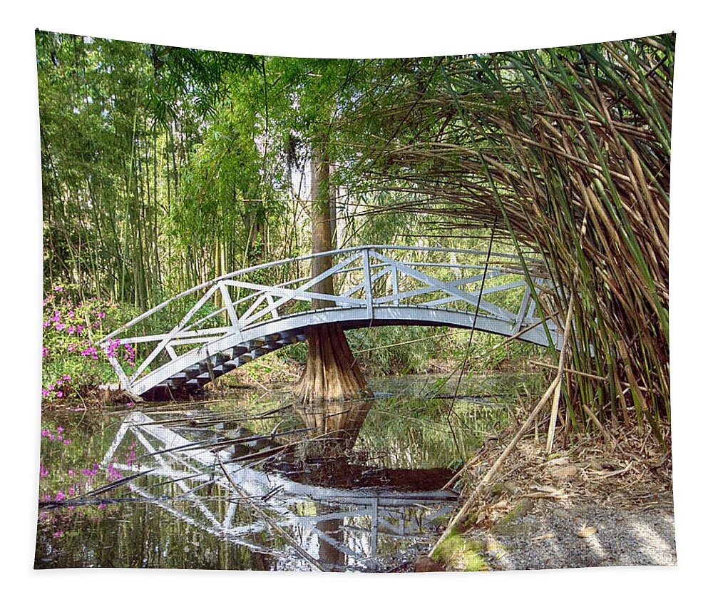 Bridge Tapestry featuring the photograph Bridge Reflection by Crystal Wightman