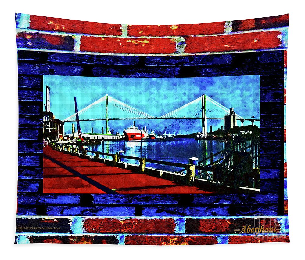 Ships Tapestry featuring the photograph Bridges and Walls by Aberjhani