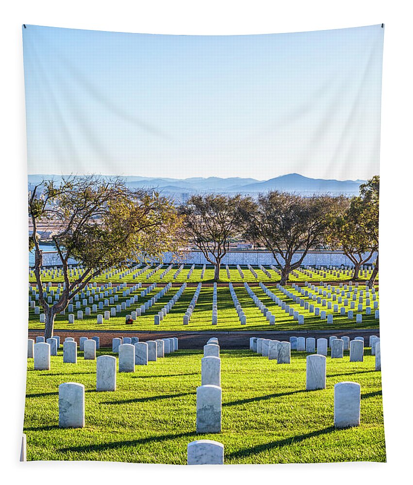Fort Rosecrans Tapestry featuring the photograph Bright Memories by Joseph S Giacalone