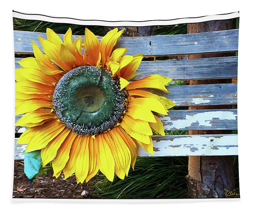 Daisy Tapestry featuring the photograph Bursting by Peggy Dietz