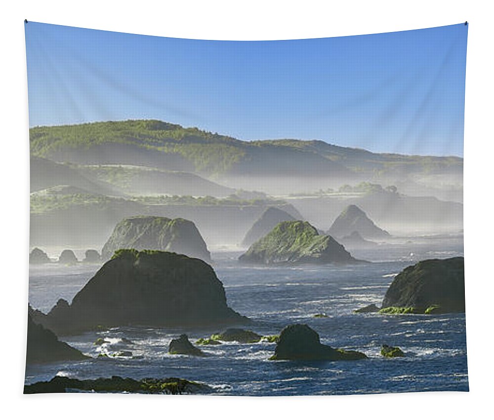 Northern California Tapestry featuring the photograph California Ocean by Jon Glaser