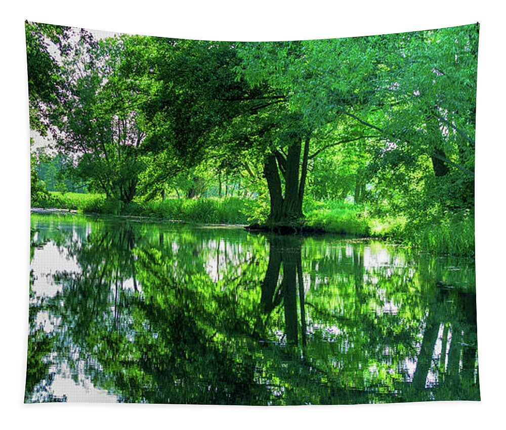 Spreewald Tapestry featuring the photograph Calm in the evening by Sun Travels
