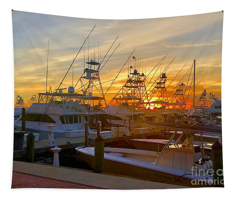 Marina Tapestry featuring the photograph Cannonsport by Carey Chen