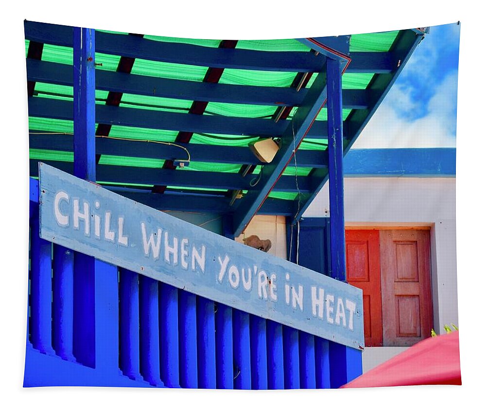 Chill Tapestry featuring the photograph Caribbean Chill by Debra Grace Addison