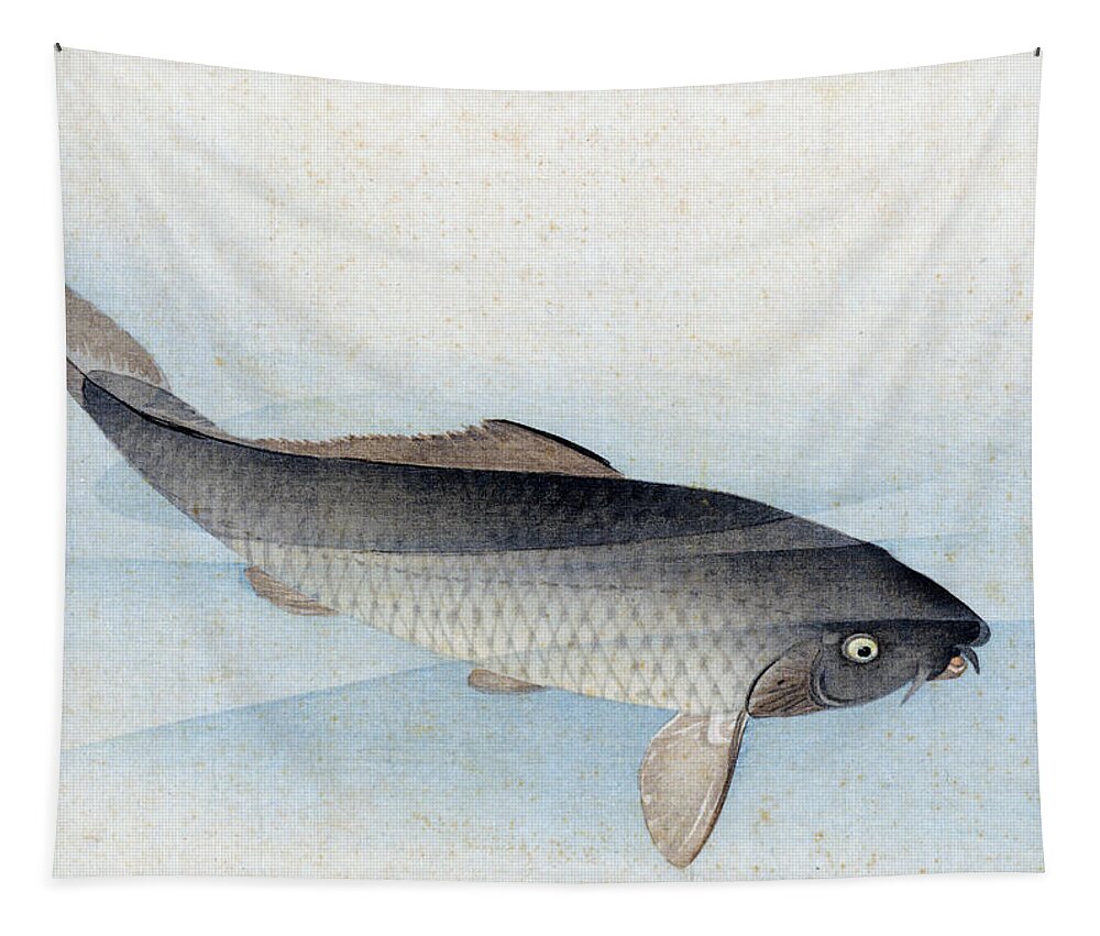 Shusei Tapestry featuring the painting Carp by Shusei