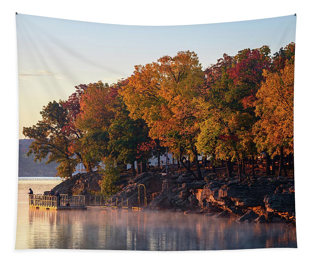 Fall Tapestry featuring the photograph Catch and Release by Michael Scott