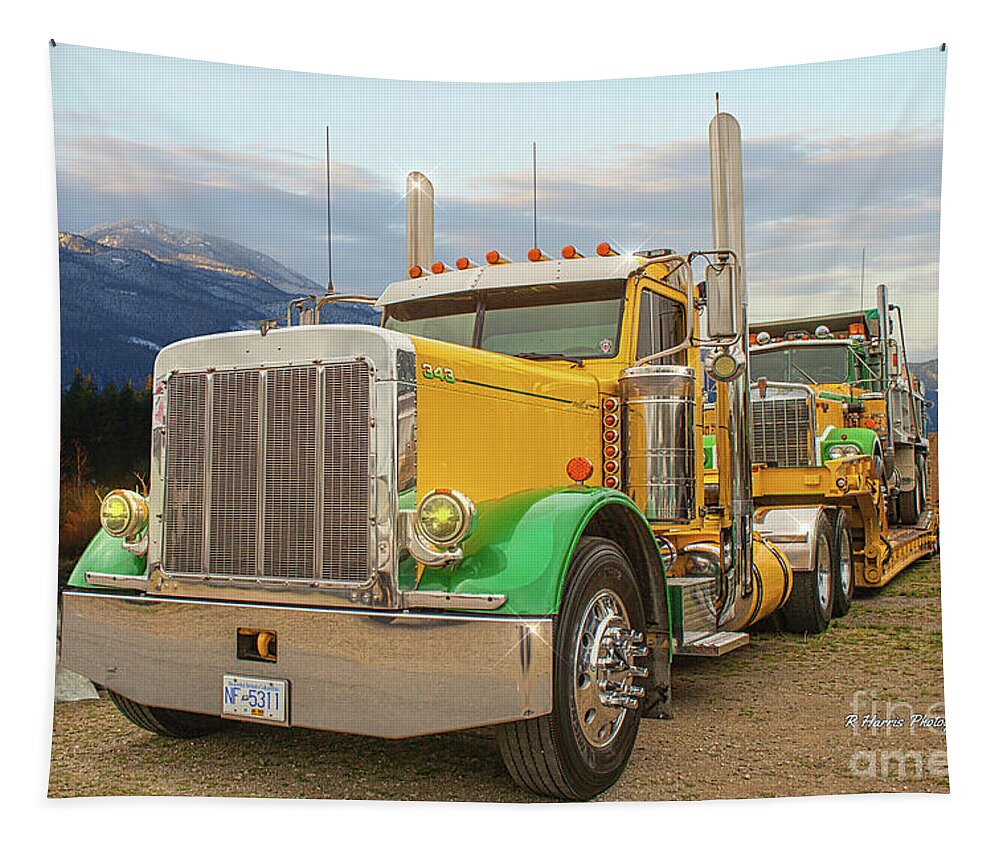 Big Rigs Tapestry featuring the photograph Catr9381-19 by Randy Harris