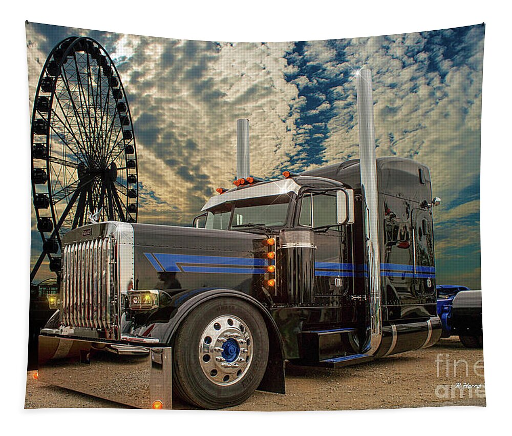 Big Rigs Tapestry featuring the photograph Catr9555-19 by Randy Harris