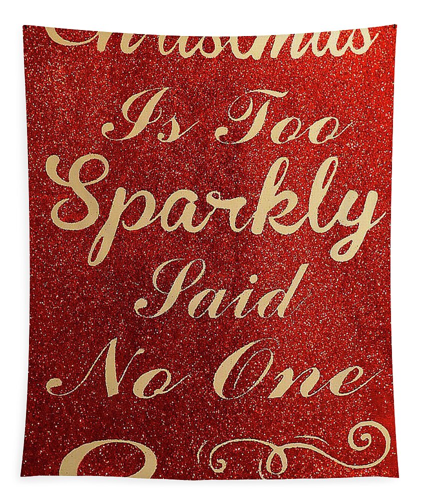 Christmas Tapestry featuring the photograph Christmas Sparkles by Linda Stern