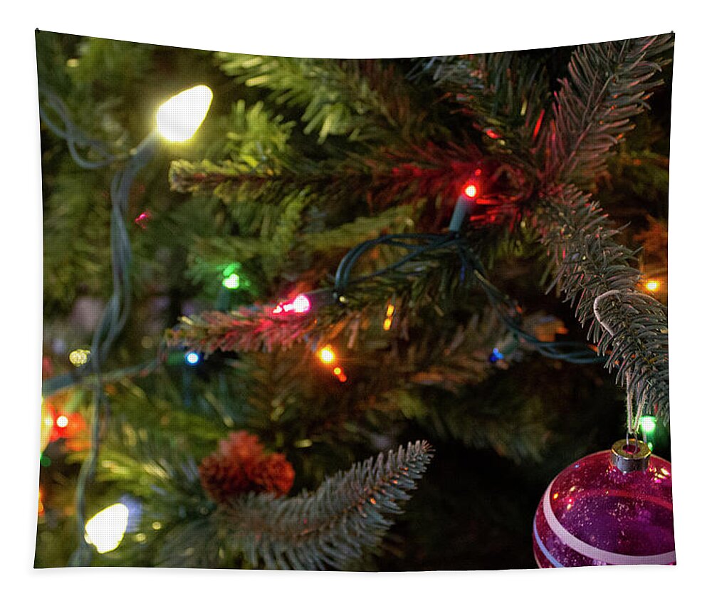 Christmas Tapestry featuring the photograph Christmas Tree by Geoff Jewett