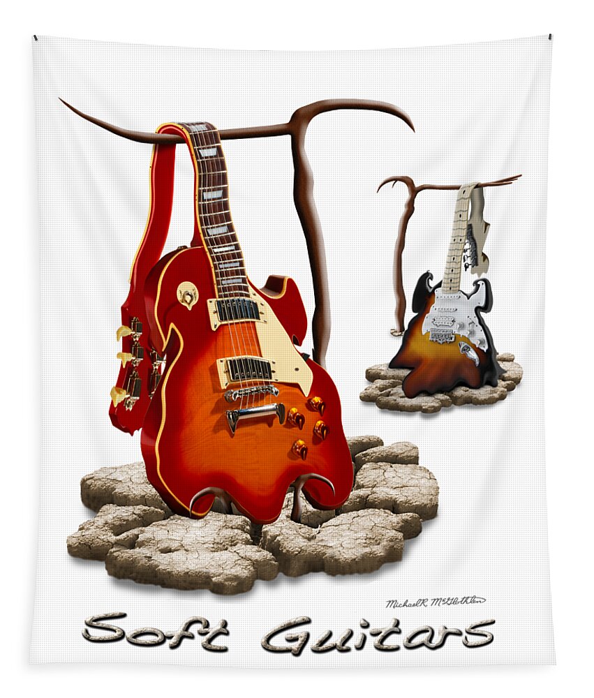 T-shirt Tapestry featuring the photograph Classic Soft Guitars by Mike McGlothlen