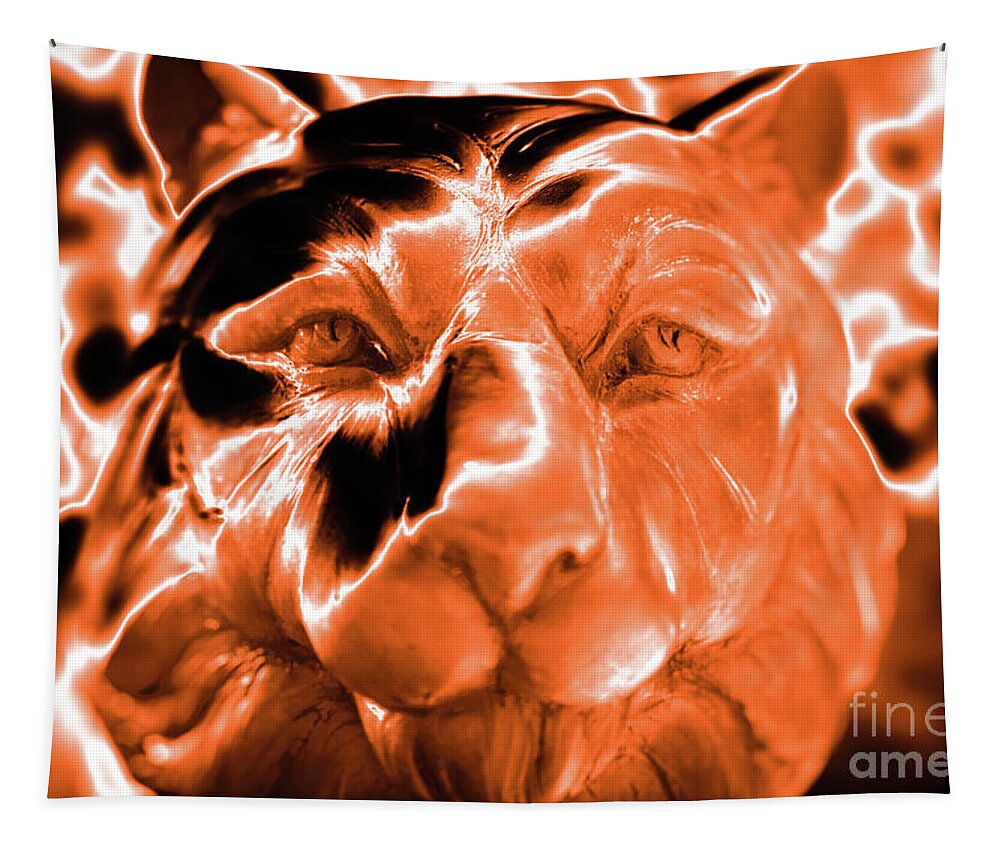 Tiger Tapestry featuring the photograph Clemson TIger Strong by Dale Powell