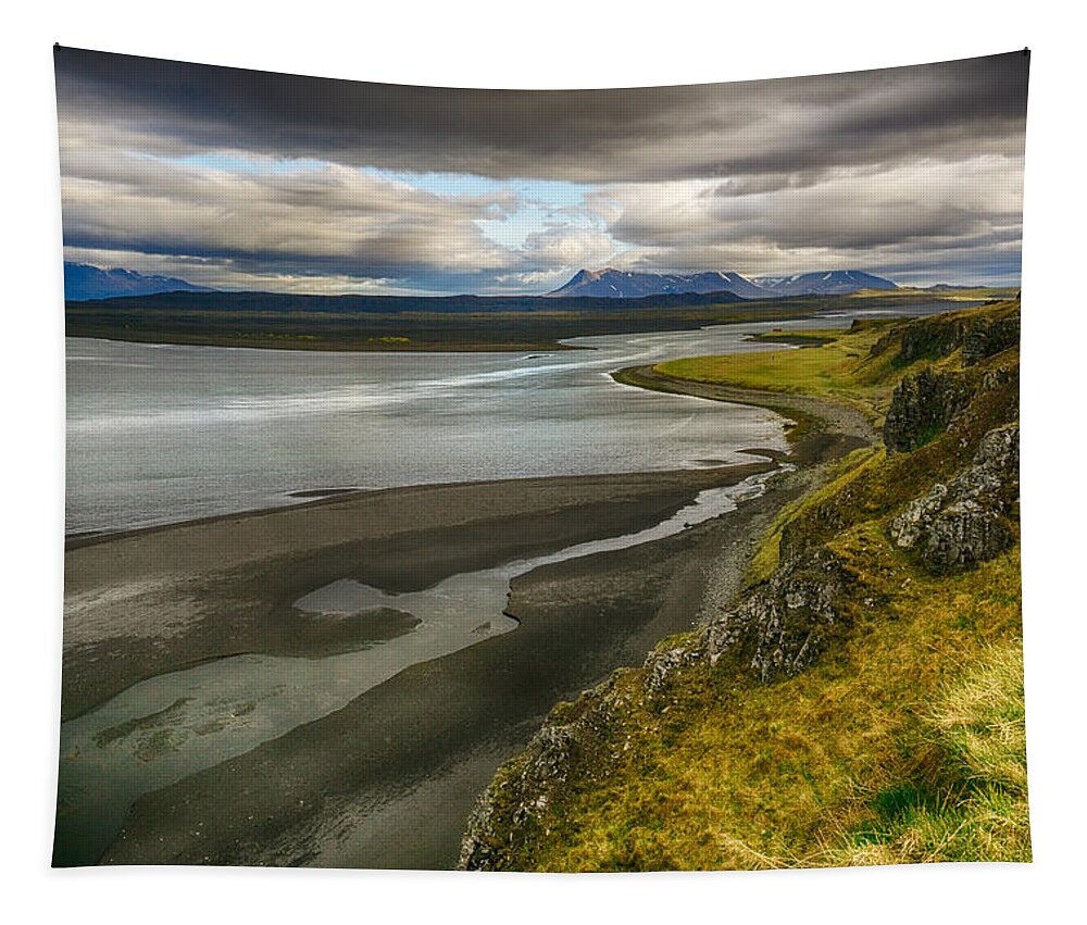 Iceland Tapestry featuring the photograph Cliffside by Amanda Jones