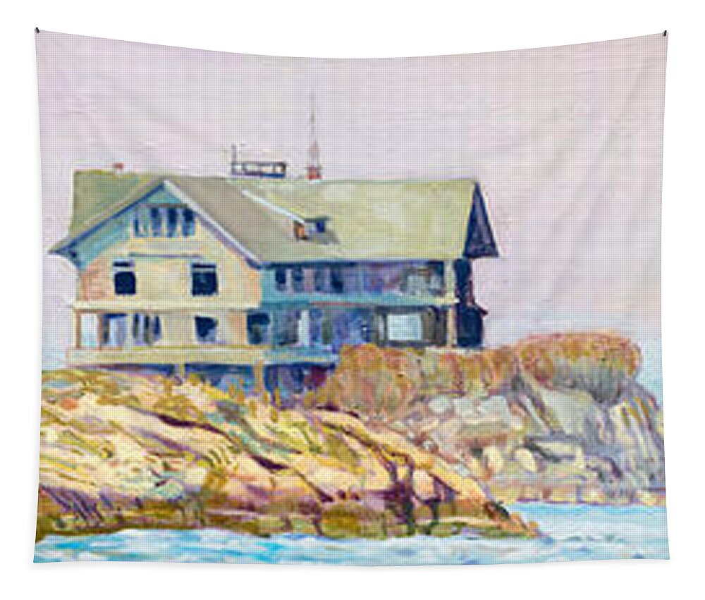 Island Tapestry featuring the painting Clingstone by David Randall