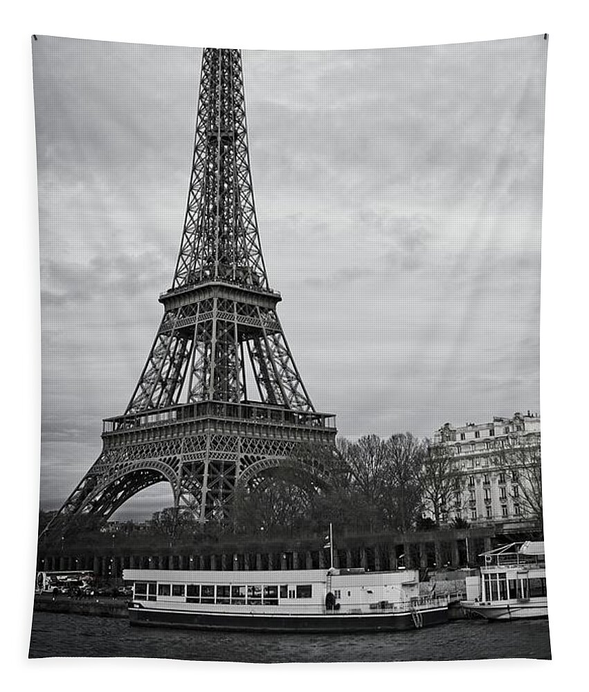 Winterpacht Tapestry featuring the photograph Cloudy in Paris by Miguel Winterpacht