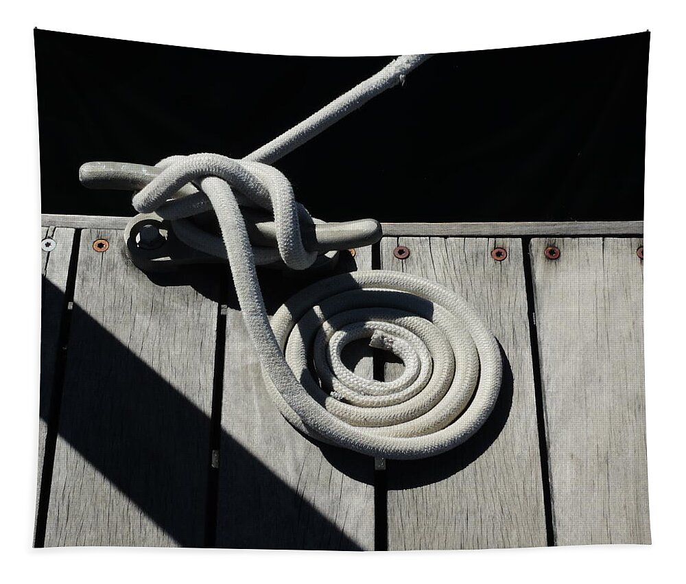 Coiled Tapestry featuring the photograph Coiled by Bill Tomsa