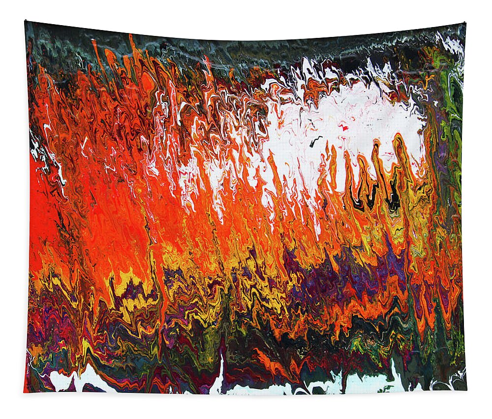 Fusionart Tapestry featuring the painting Color Storm by Ralph White