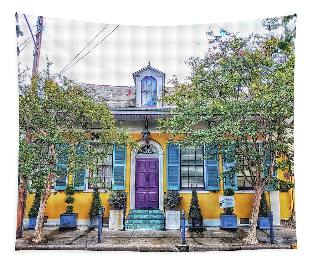 New Orleans Tapestry featuring the photograph Colorful NOLA by Portia Olaughlin