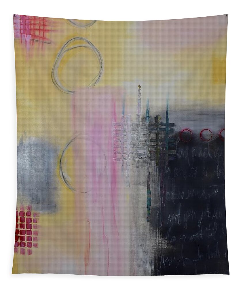 Abstract Tapestry featuring the painting Common Tapestry by Vivian Mora