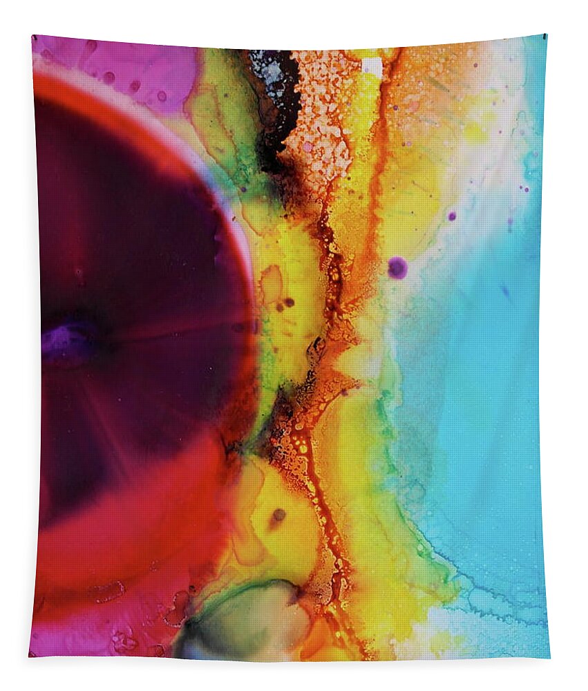 Alcohol Ink Tapestry featuring the painting Conjunction by Michele Myers