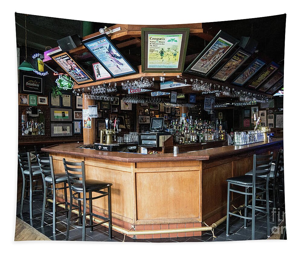 Pub Tapestry featuring the photograph Coogan's by Cole Thompson