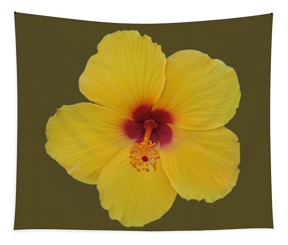 Yellow Tapestry featuring the photograph Cool Bloom by Charles Stuart