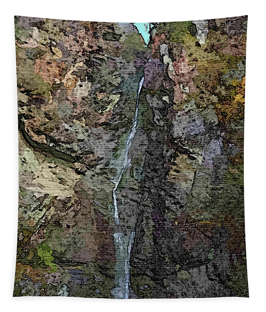 Rock Tapestry featuring the photograph Copper Falls by Robert Bissett