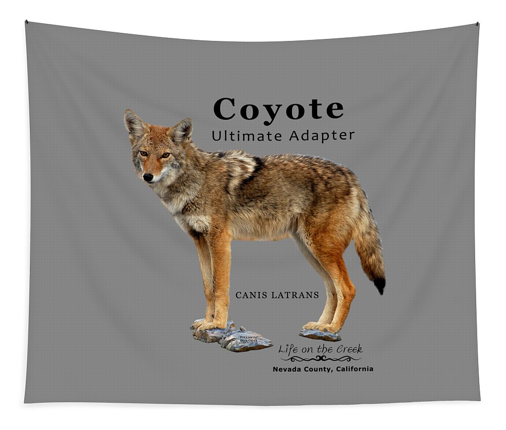Coyote Tapestry featuring the digital art Coyote Ultimate Adaptor by Lisa Redfern