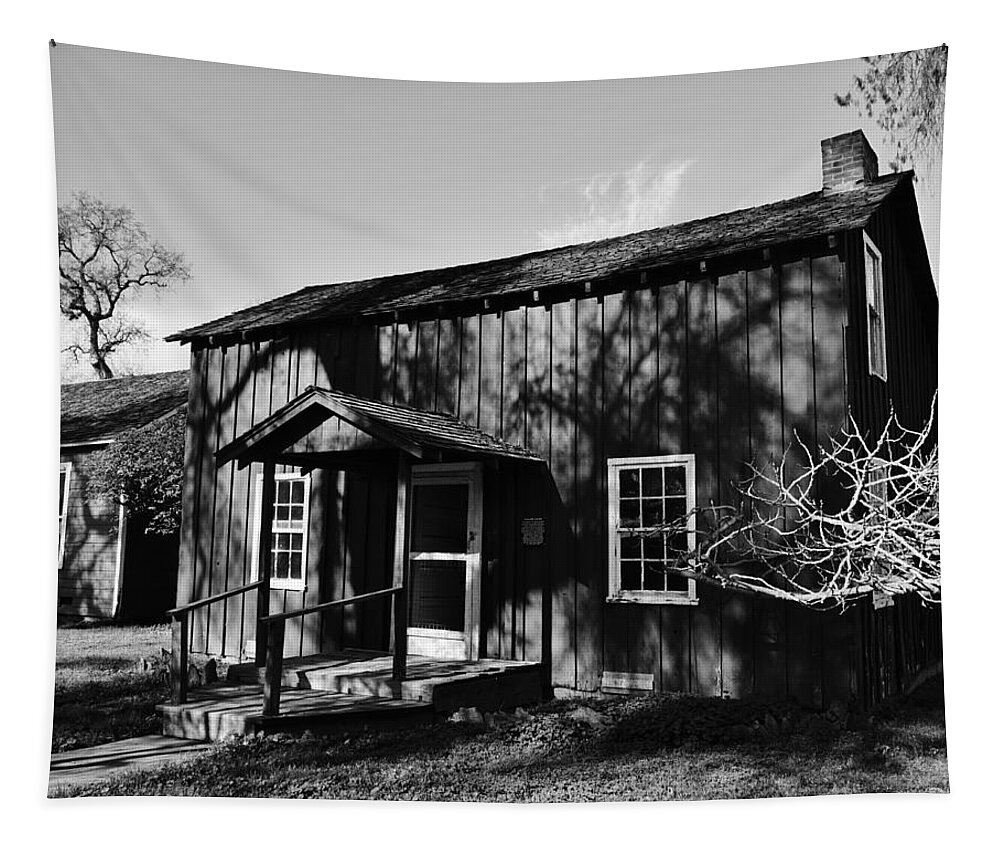 Architecture Tapestry featuring the photograph Cramer House 1863 #1 by Brett Harvey